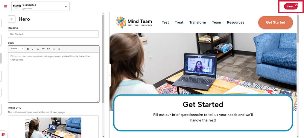 Mind Team bulk save Preview Screenshot