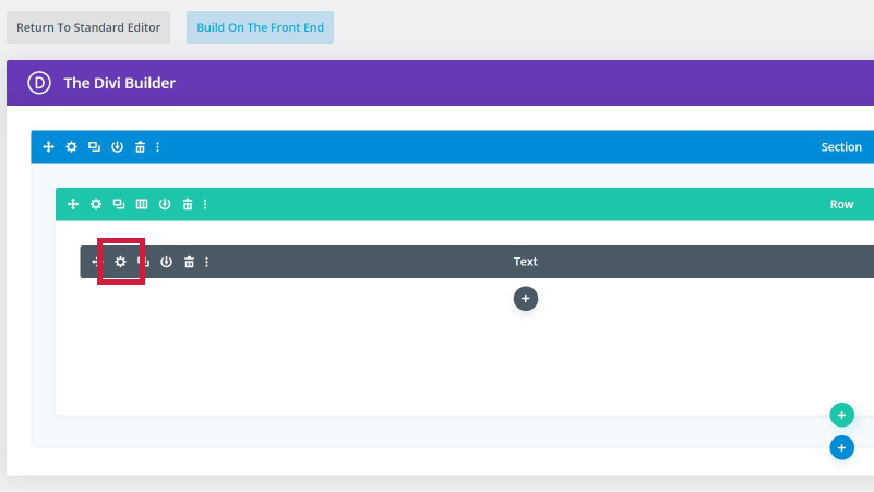 Edit icon highlighted on the Divi modules