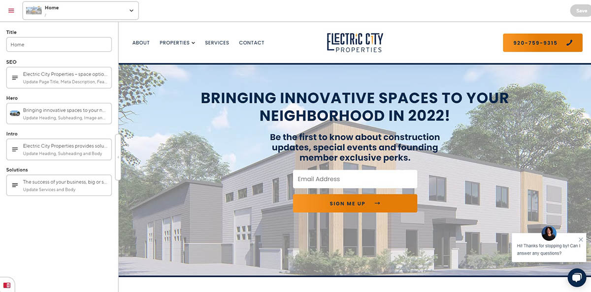 Electric City Properties Editor Preview Screenshot