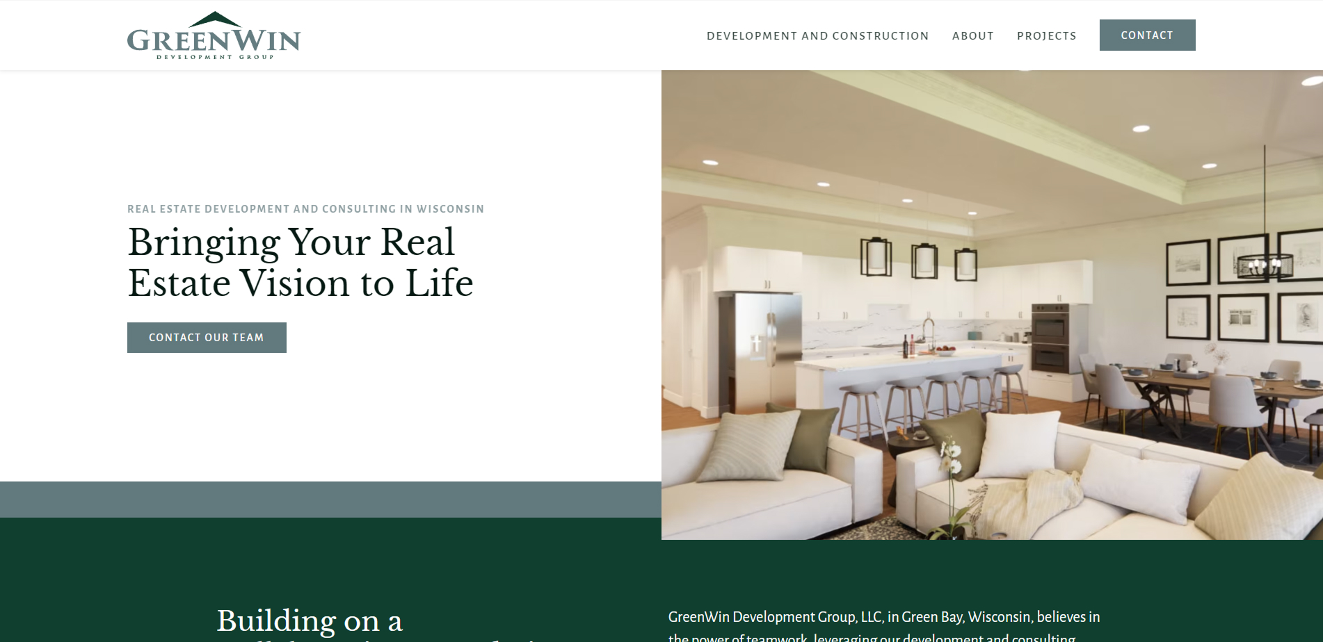 GreenWin Website Screenshot