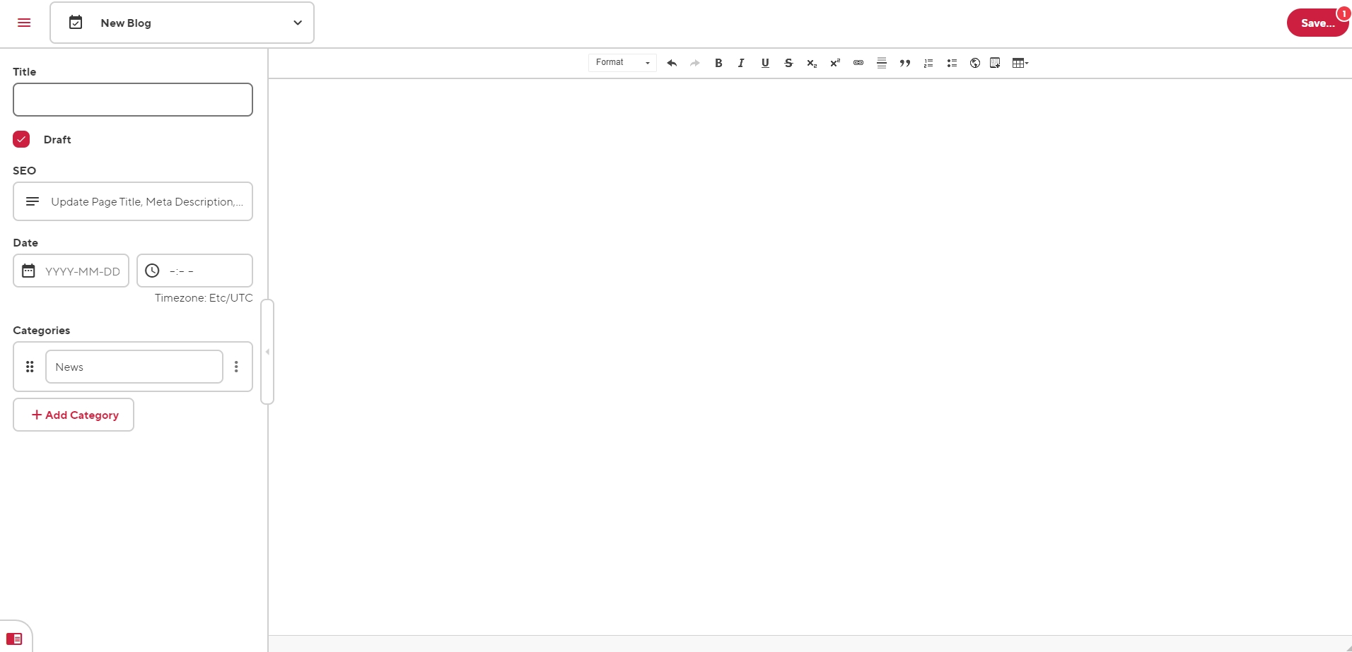 Milk Source add new blog post preview