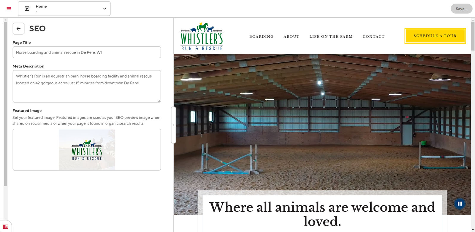 Whistler's Run SEO Preview Screenshot