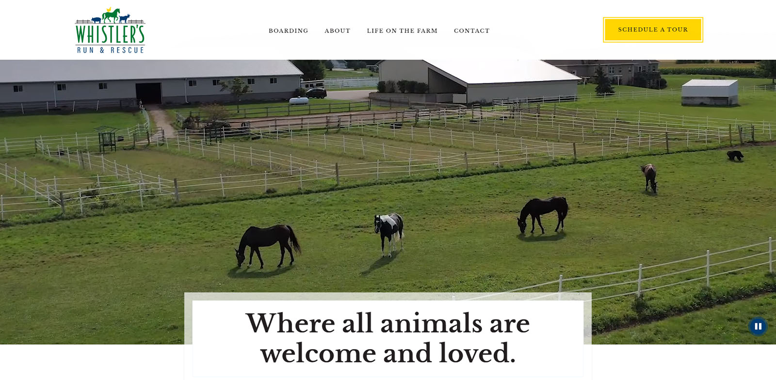 Whistler's Run & Rescue Website Screenshot